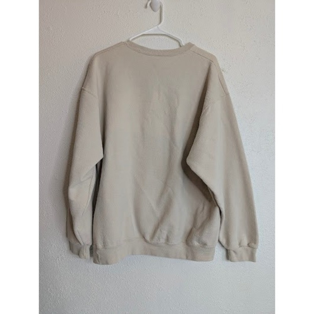 Vintage Jerzees Cats Sweatshirt Womens Size XL Tan‎ Pullover Crewneck Kittens - Picture 2 of 5